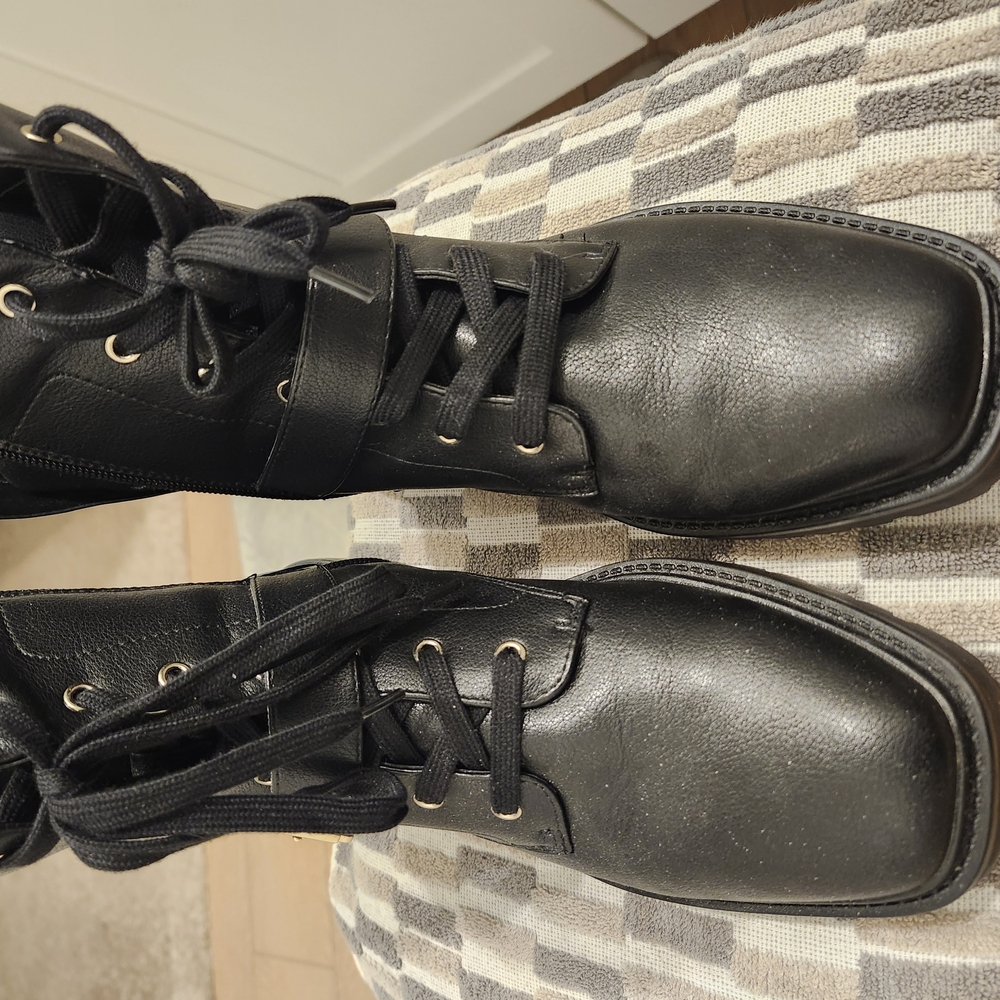 Women's Black Leather Boots